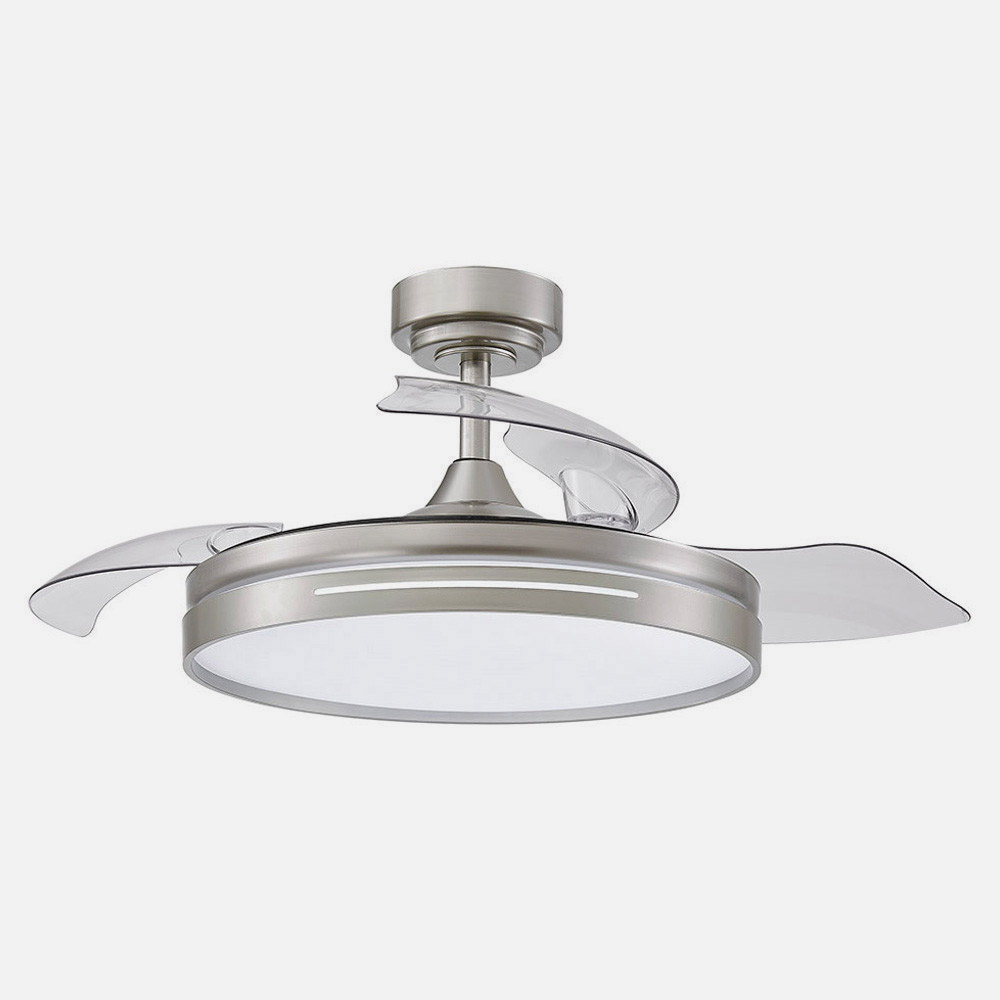 Ventilador Dc 72w Micenas Niquel 3asp.transp.108d 6velocidades 7200lm 3colores Remoto,memoria Y Temporizador 24_2