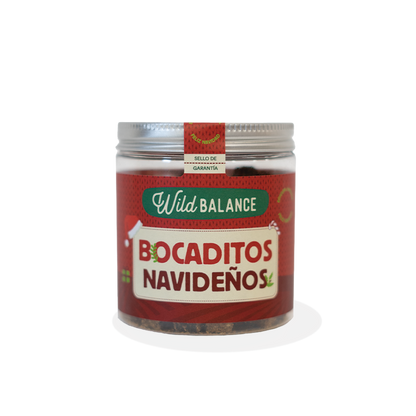 Petiscos de Natal Wild Balance para cães e gatos