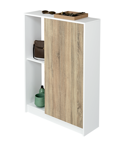 Zapatero Neo Una Puerta Y Dos Huecos Acabado Blanco/cambrian, 110 Cm(alto)80 Cm(ancho)25 Cm(fondo)_5