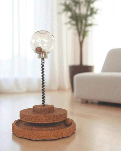 Juguete De Corcho Para Gatos Marea Con Juego Interactivo Y Control De Alimentación Althea Living 33x20x20cm_1