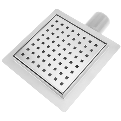 Canaleta De Desagüe Para Ducha Cuadrado 15 Cm Con Rejilla_2