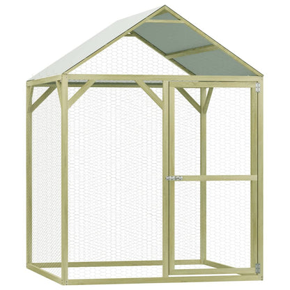 Vidaxl Gallinero De Madera De Pino Impregnada 1,5x1,5x2 M_0