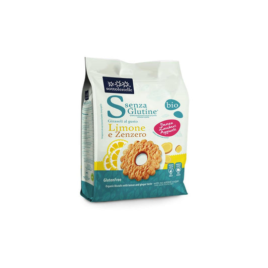 Biscoito de limão e gengibre sem açúcar e sem glúten Sotto 250g