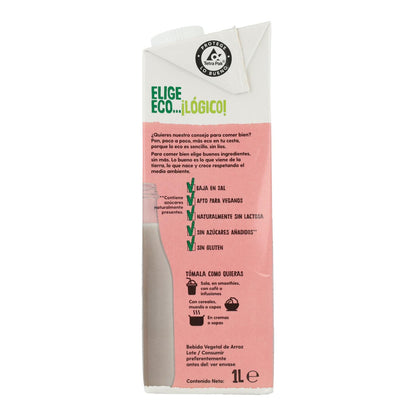 Bebida de arroz biológico sem adição de açúcar, 1L Ecocesta