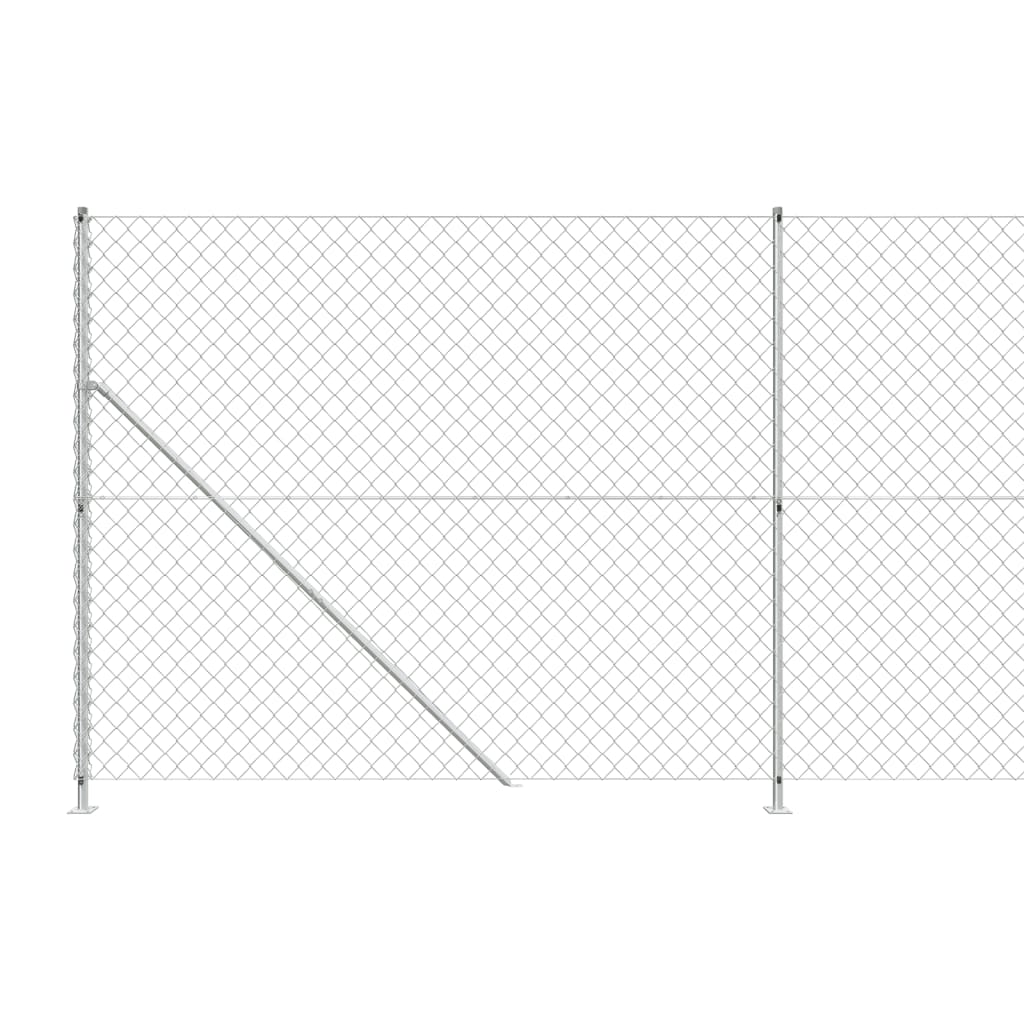 Cerca De Alambre Con Brida Plateada 1,6x10 M / Vetonek_2
