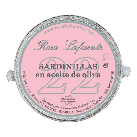Sardinhas pequenas em azeite, 22 unidades, Rosa Lafuente, 84 g