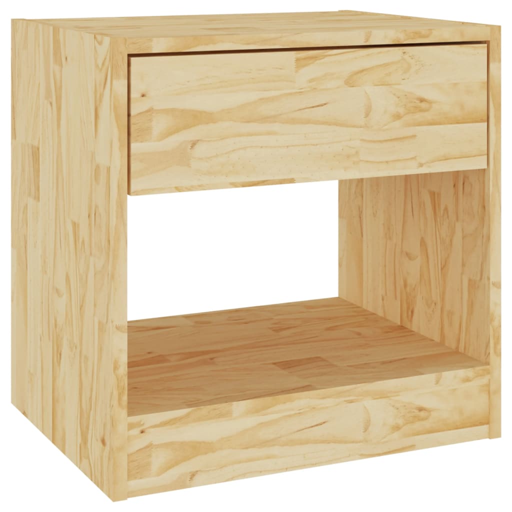 Mesitas De Noche 2 Uds Madera Maciza De Pino 40x31x40 Cm_3