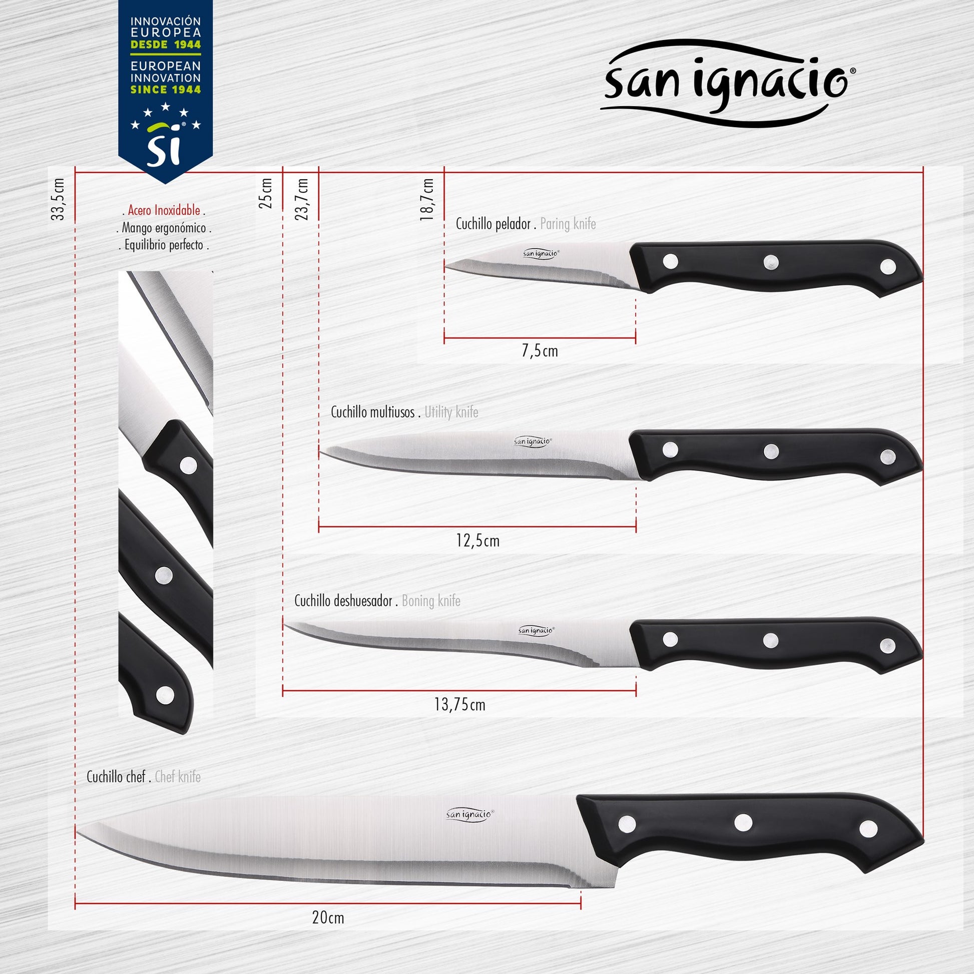 Cuchillo Chef 20cm Ss Bonn Sg_1