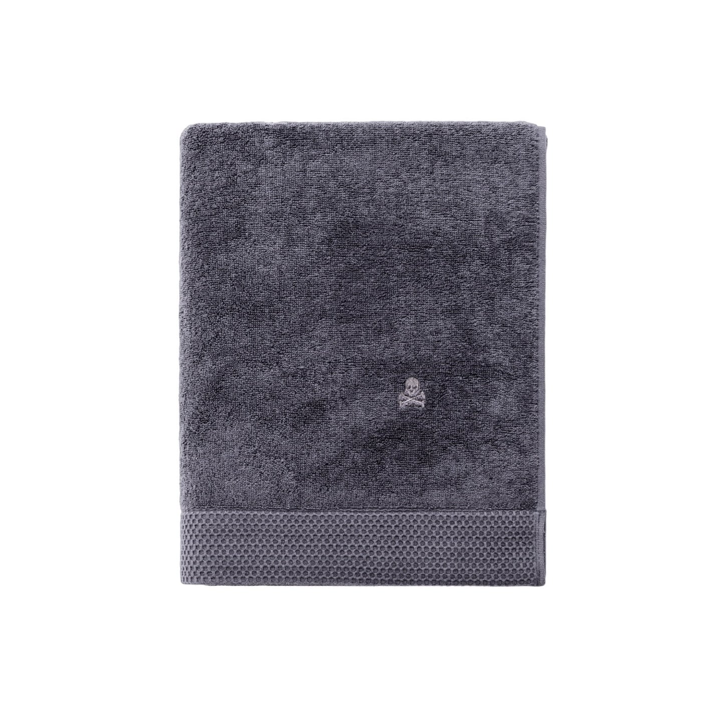 Toalla De Baño 90x150cm 100% Algodón 550gsm Gris Oscuro Logo Bordado Scalpers Home_0
