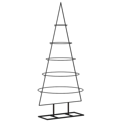 Vidaxl Árbol De Navidad Para Decoración Metal Negro 125 Cm_4