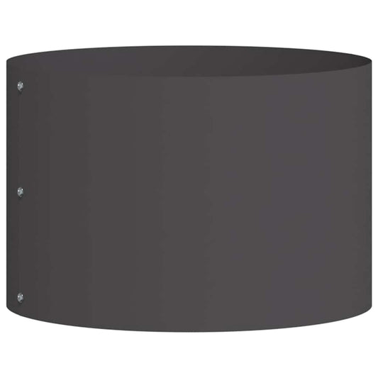 Anillo Para Maceta Negro 30 X 30 X 20 Cm Acero Laminado En Frío_0