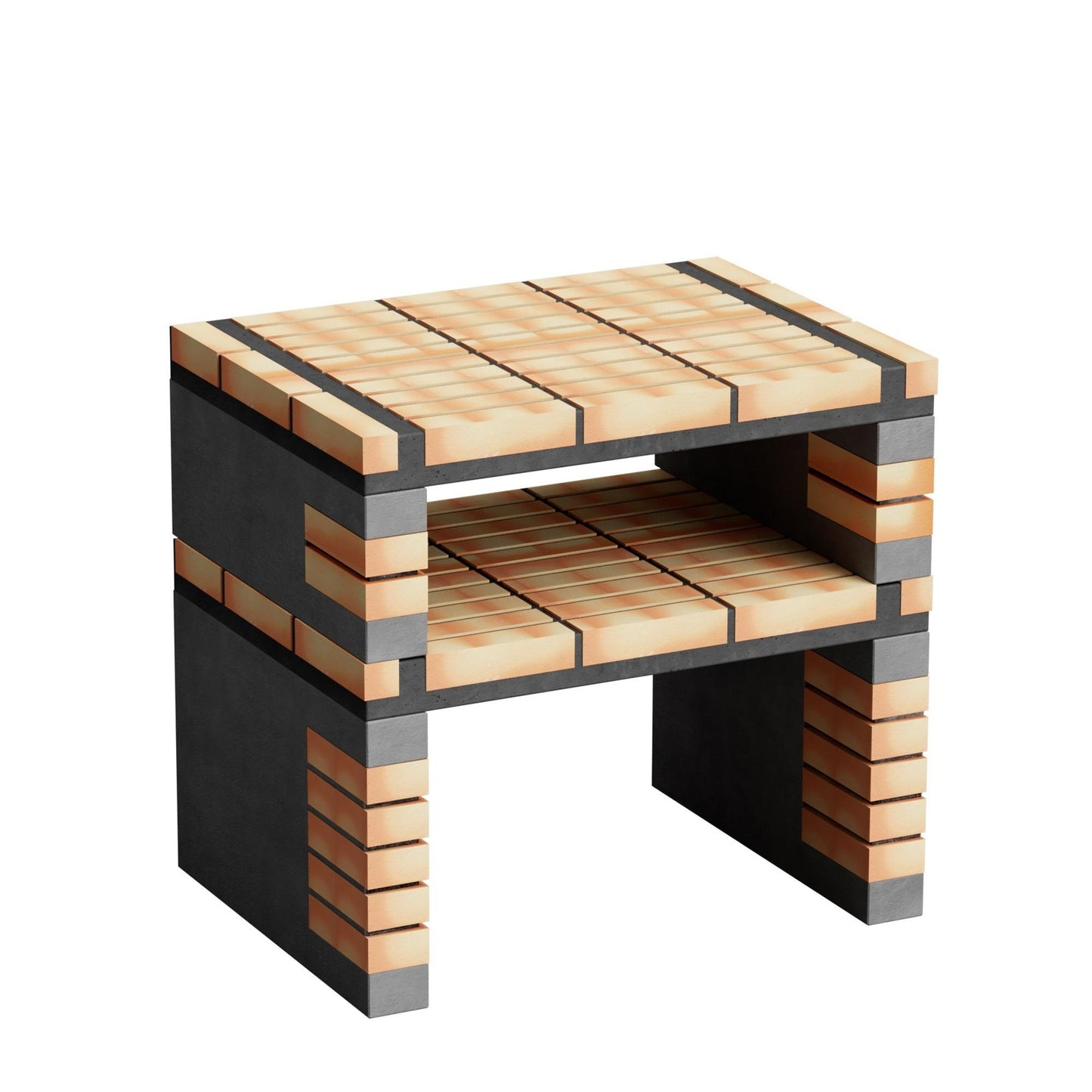 Cozinha exterior California Plus XL com churrasqueira, bancada e lava-loiça Movelar