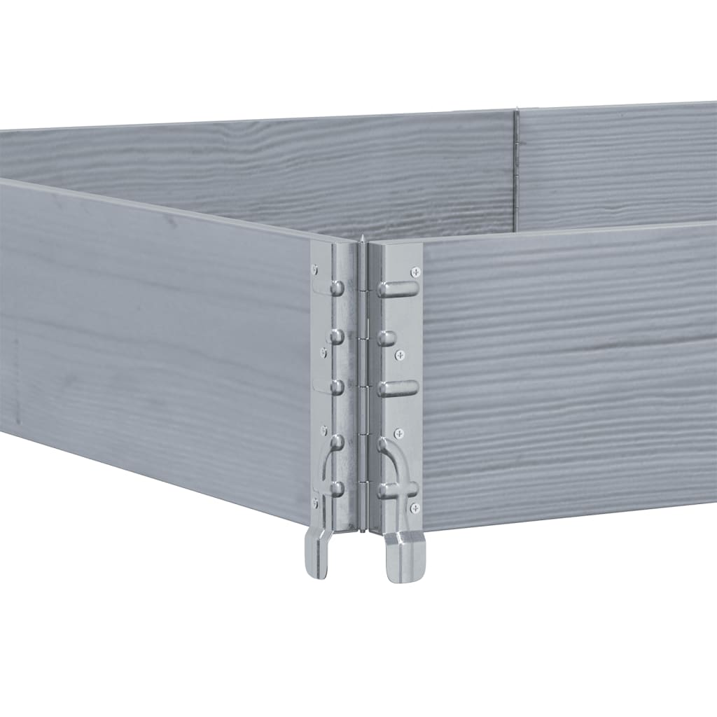 Jardinera De Madera Maciza De Pino Gris 150x100 Cm_4