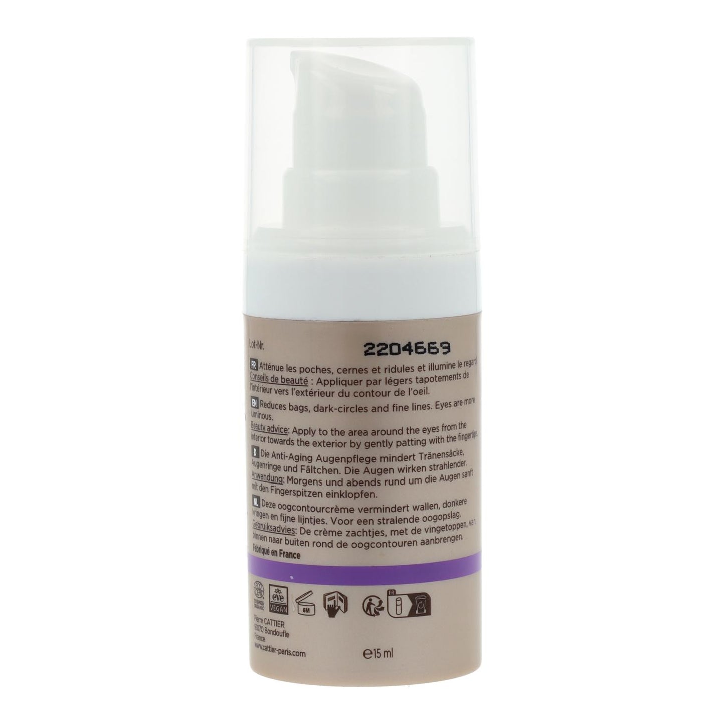 Cattier Rejuvenescedor Redensificante Contorno de Olhos 15 ml