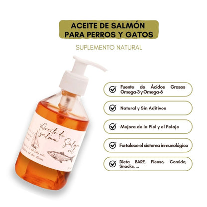 Bimordiscos Suplemento Aceite De Salmón Para Perros Y Gatos · 250ml.