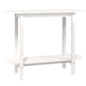 Mesa Consola De Madera Maciza De Pino Blanco 110x40x80 Cm