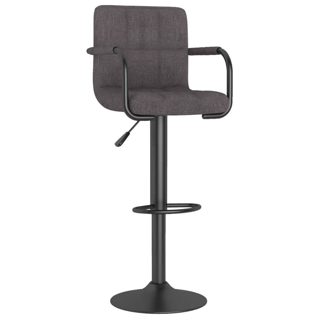 Taburete De Cocina Tela Gris Topo_0