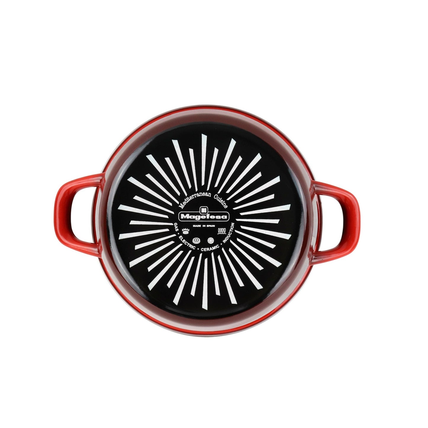 Olla 'sr' Ø28cm Con Tapa Vidrio Rojo Magefesa_5