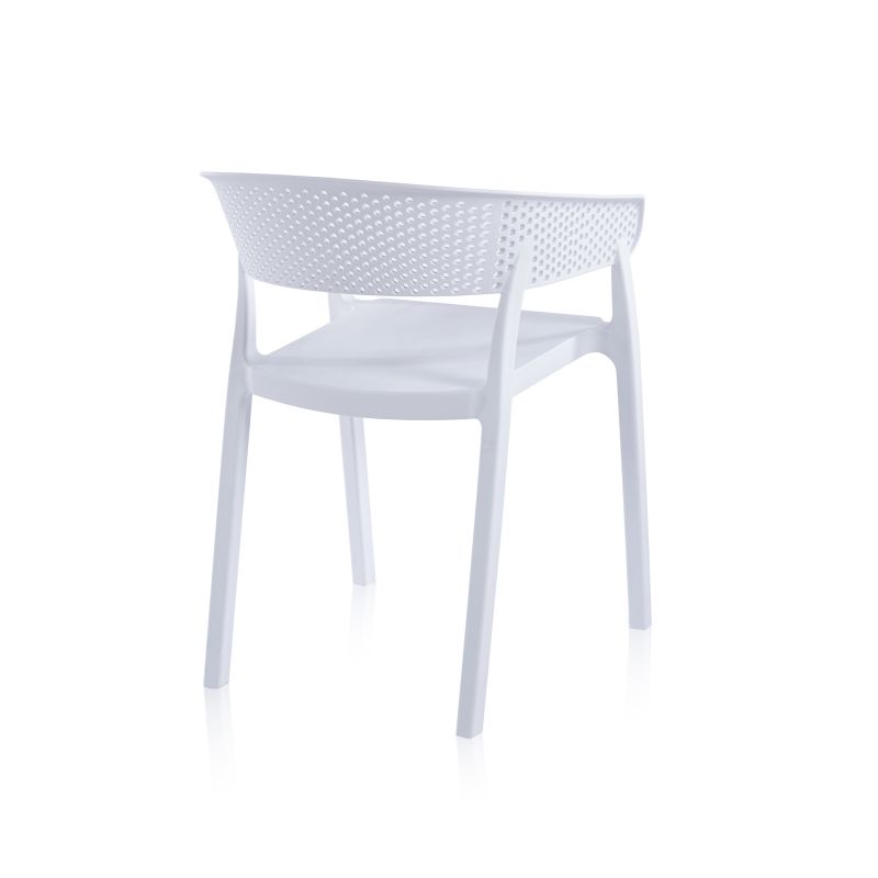 Pack 4 Sillas De Exterior Diza Polipropileno, Blanco, 54 X 73,5 X 50,5_3