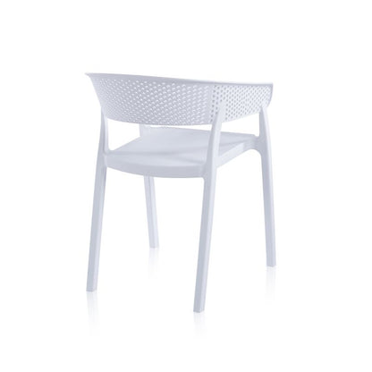 Pack 4 Sillas De Exterior Diza Polipropileno, Blanco, 54 X 73,5 X 50,5_3
