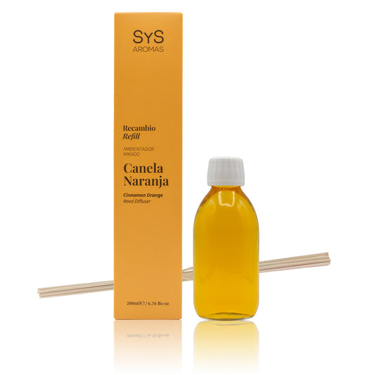 Recambio Mikado SYS Aromas 200 ml | Canela-naranja Origins | Aroma Cítrico y Especiado | Revitalizante_0