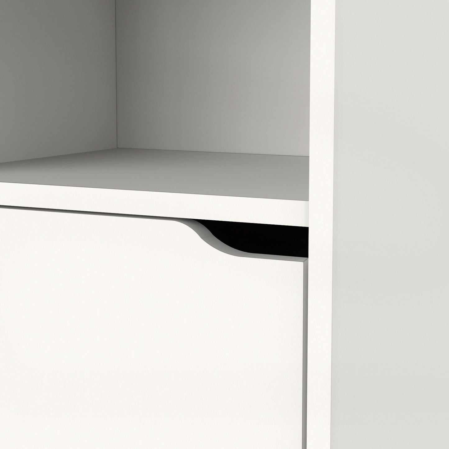 Columna De Baño, Mueble Auxiliar, Armario Alto Estilo Moderno 150x36,5x30 Cm Espacio Almacenaje, Briebe, Aura, Blanco_4