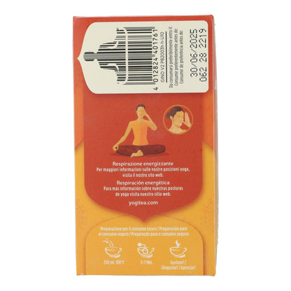 Yogi Tea Gengibre Laranja e Baunilha Biológico, 17 saquetas
