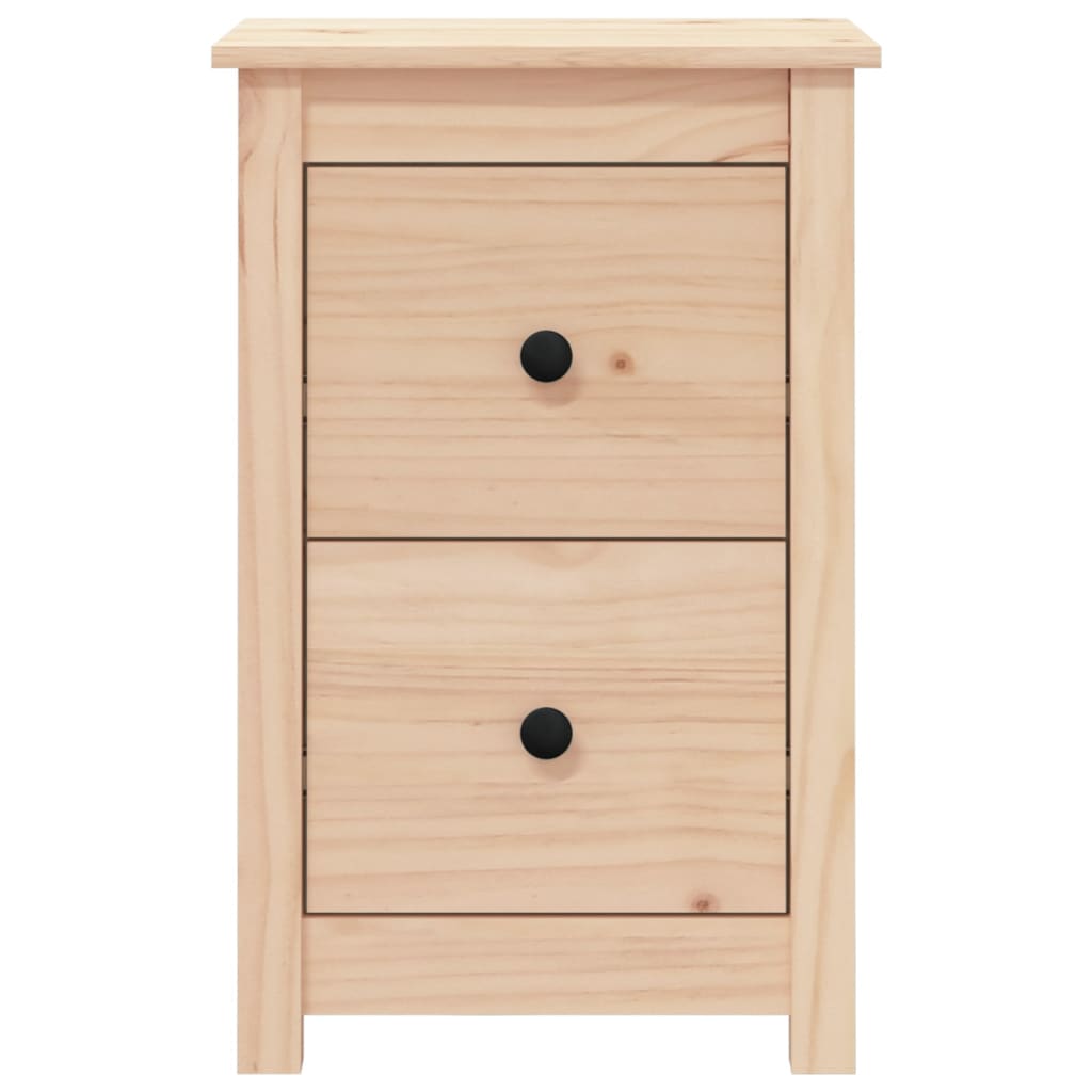 Mesitas De Noche 2 Uds Madera Maciza De Pino 40x35x61,5 Cm_1
