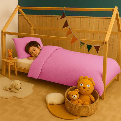 Funda Nórdica De Algodón Bio Rosa_5