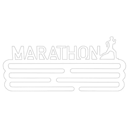 Medallero Maratón Blanco Well Home Para 15 Medallas - Regalo Limpio Para Runners_0