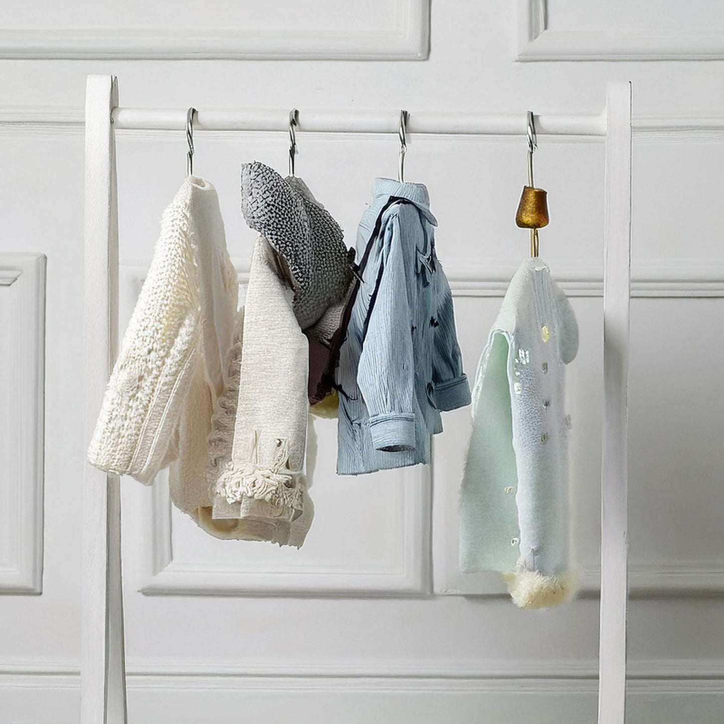 Wellhome Perchero Infantil Madera Blanco_2