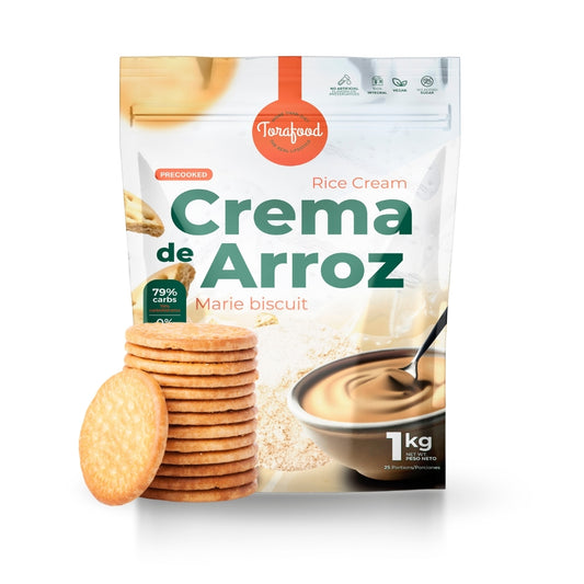 Crema De Arroz Sabor Galleta Maria 1kg Torafood_0