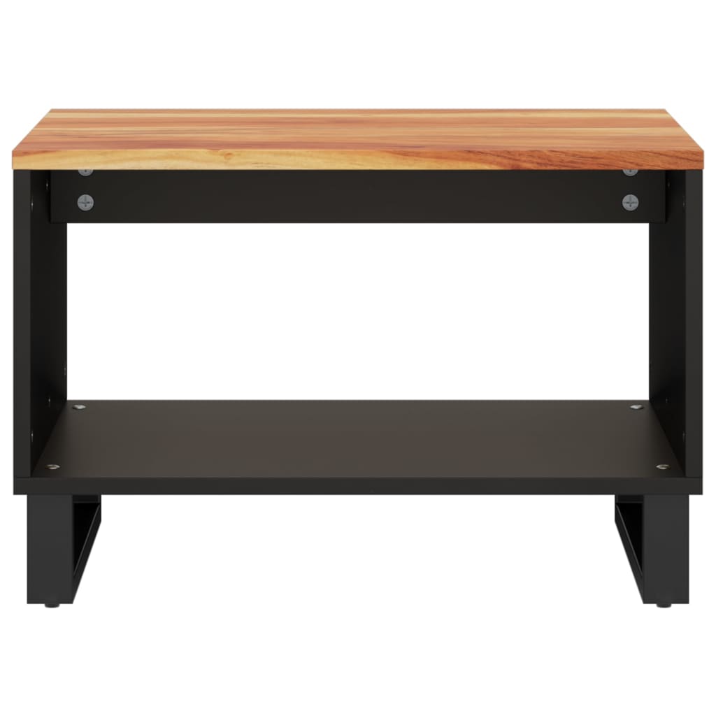 Mesa De Centro De Madera Maciza De Acacia 60x50x40 Cm_1