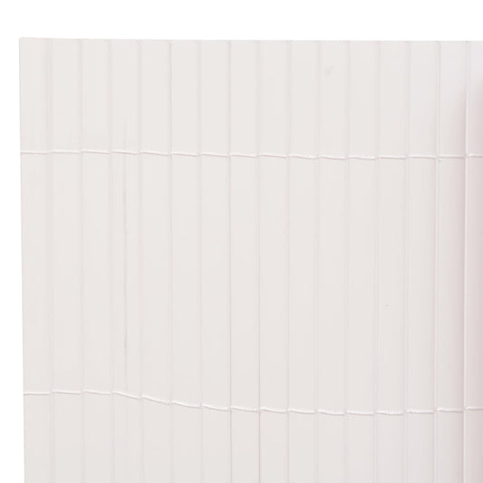 Valla De Jardín De Doble Cara Blanco 90x400 Cm / Vetonek_0