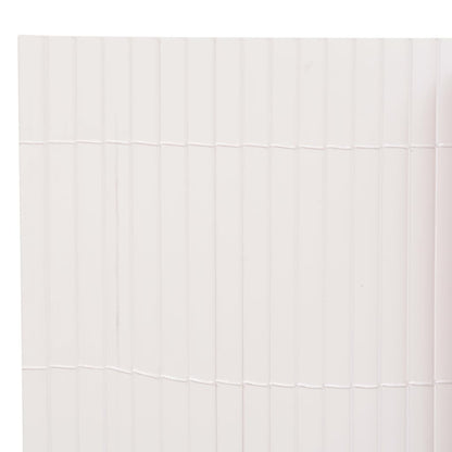 Valla De Jardín De Doble Cara Blanco 110x300 Cm / Vetonek_4