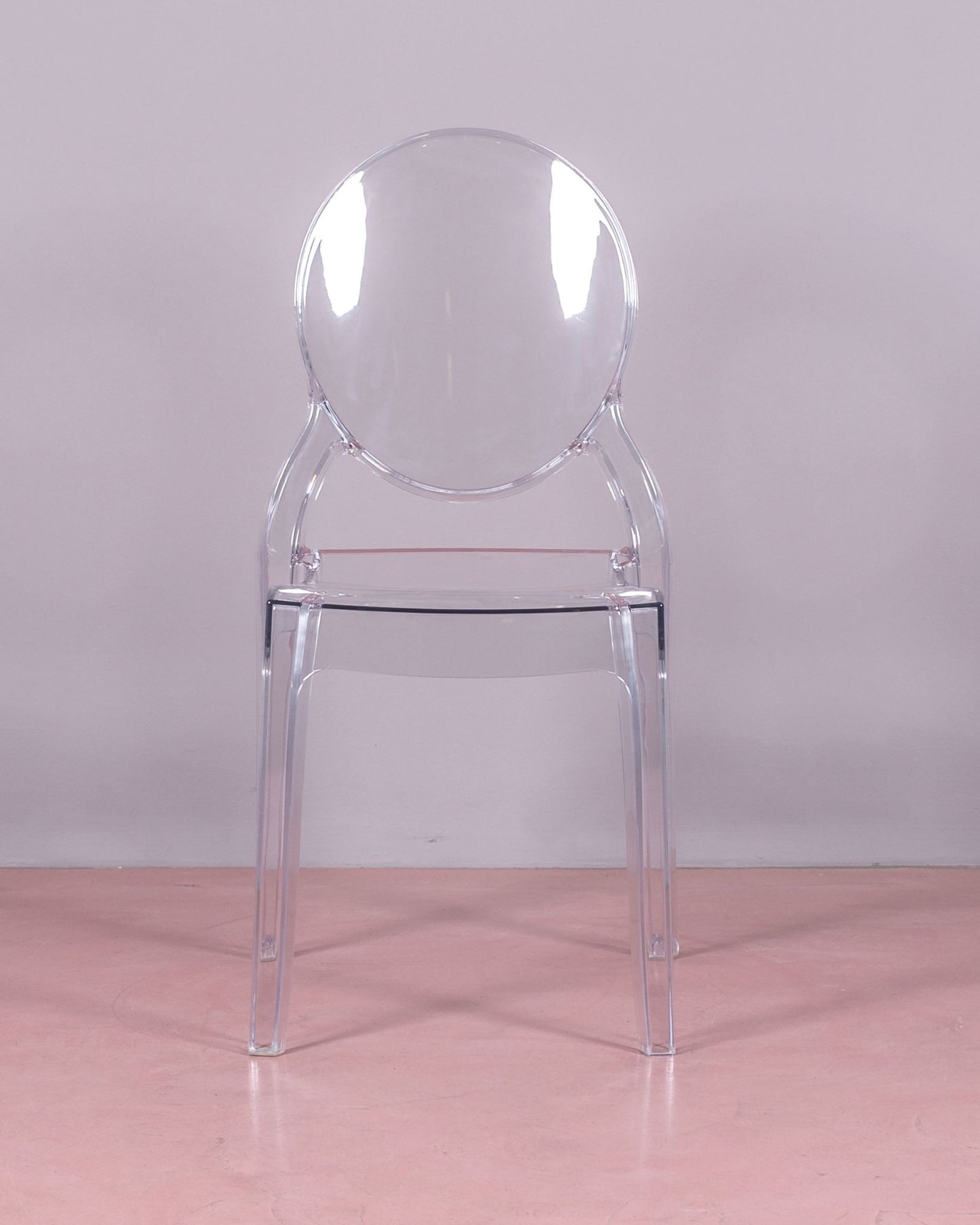 Silla De Comedor Retro De Plástico Transparente - Lousiana_3