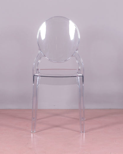Silla De Comedor Retro De Plástico Transparente - Lousiana_3
