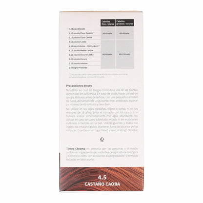 Tinte Chroma BIO Castaño Caoba 4.5 100 g