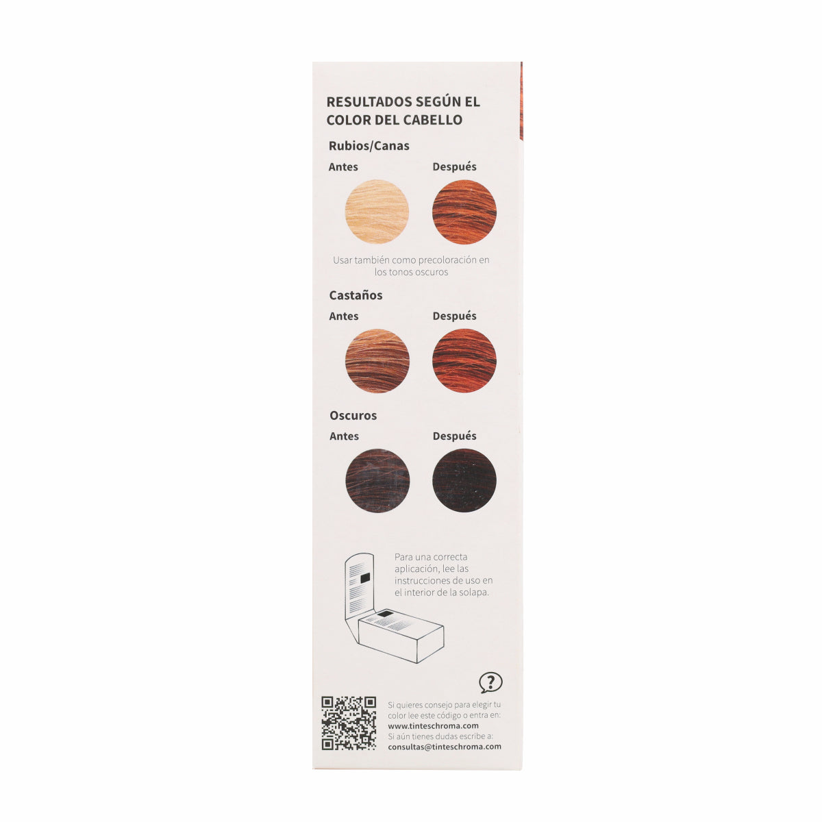 Tinte Chroma BIO Cobre Intenso - Henna pura 4.4 100 g