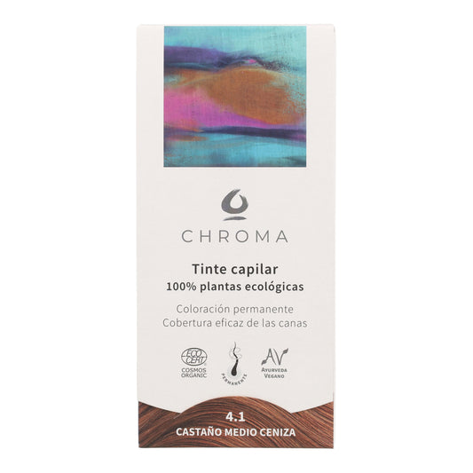Tinte Chroma BIO Castaño Medio Ceniza 4.1 100 g
