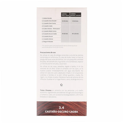 Tinte Chroma BIO Castaño Oscuro Caoba 3.4 100 g