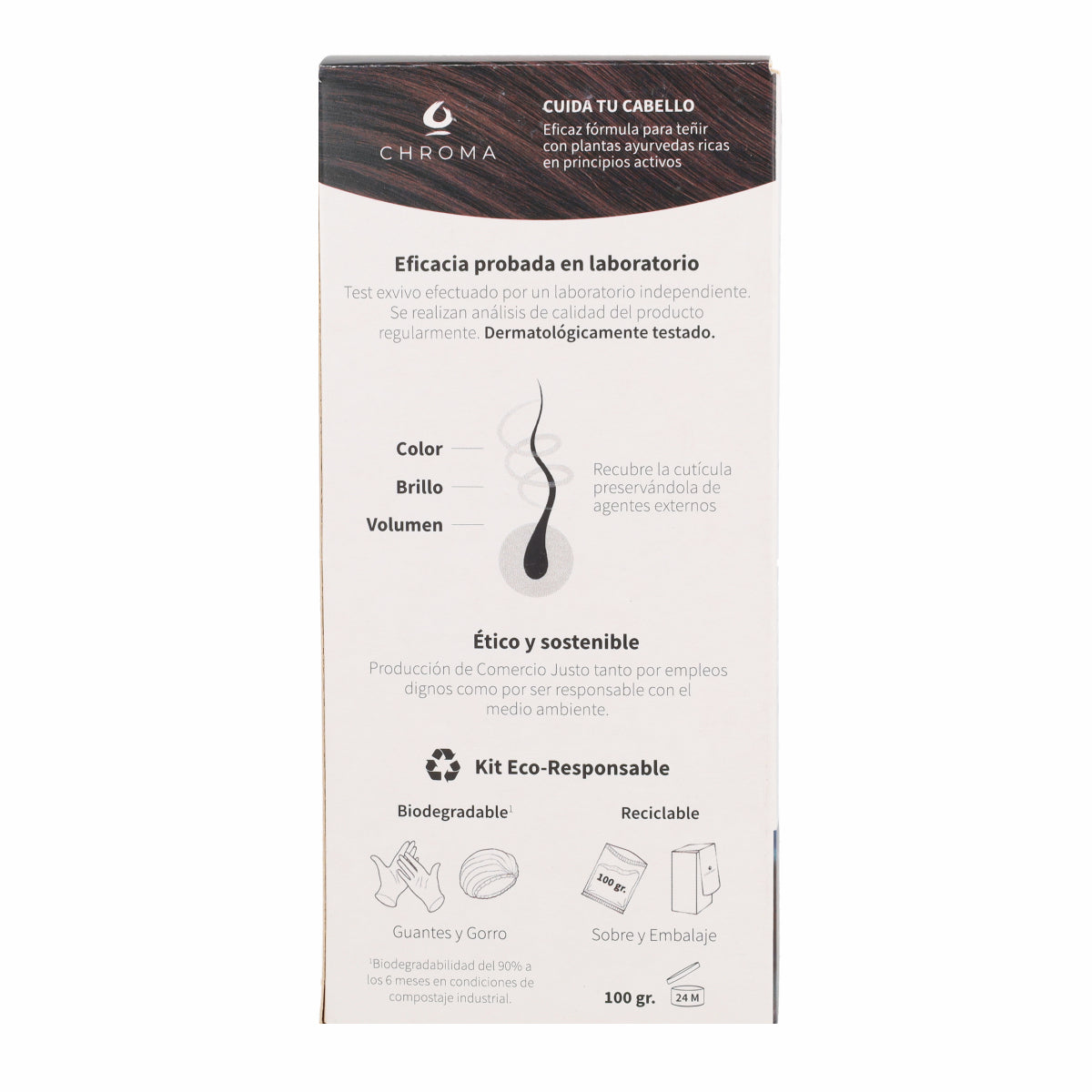 Tinte Chroma BIO Castaño Intenso 2.1 100 g