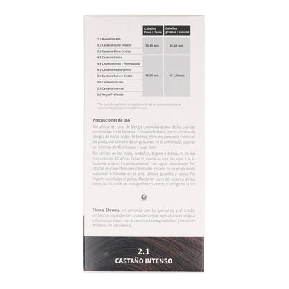 Tinte Chroma BIO Castaño Intenso 2.1 100 g