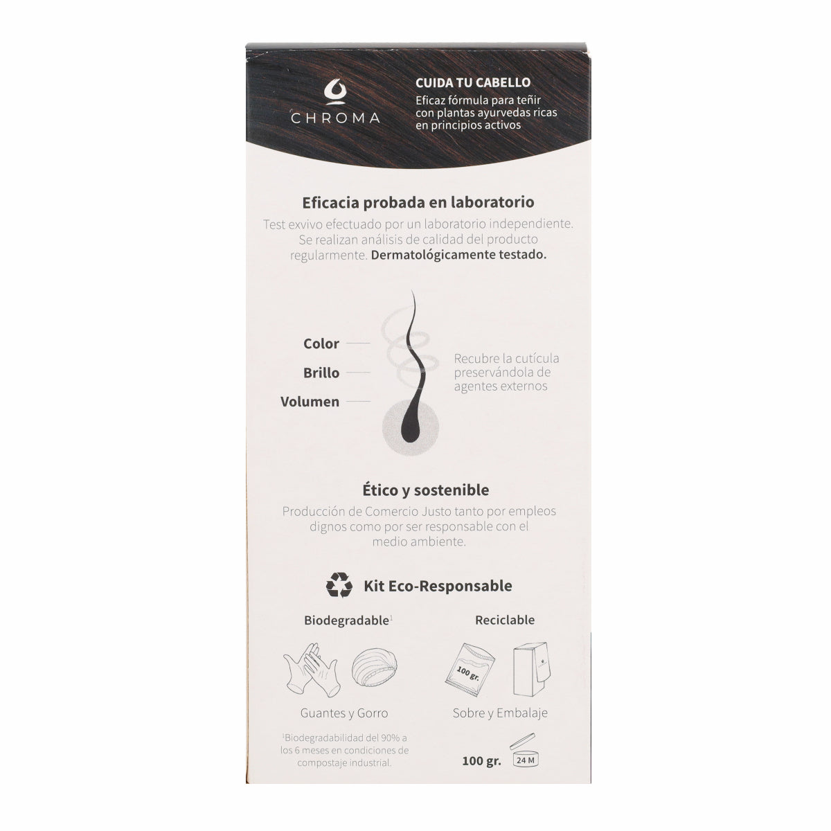 Tinte Chroma BIO Negro Profundo 1.0 100 g