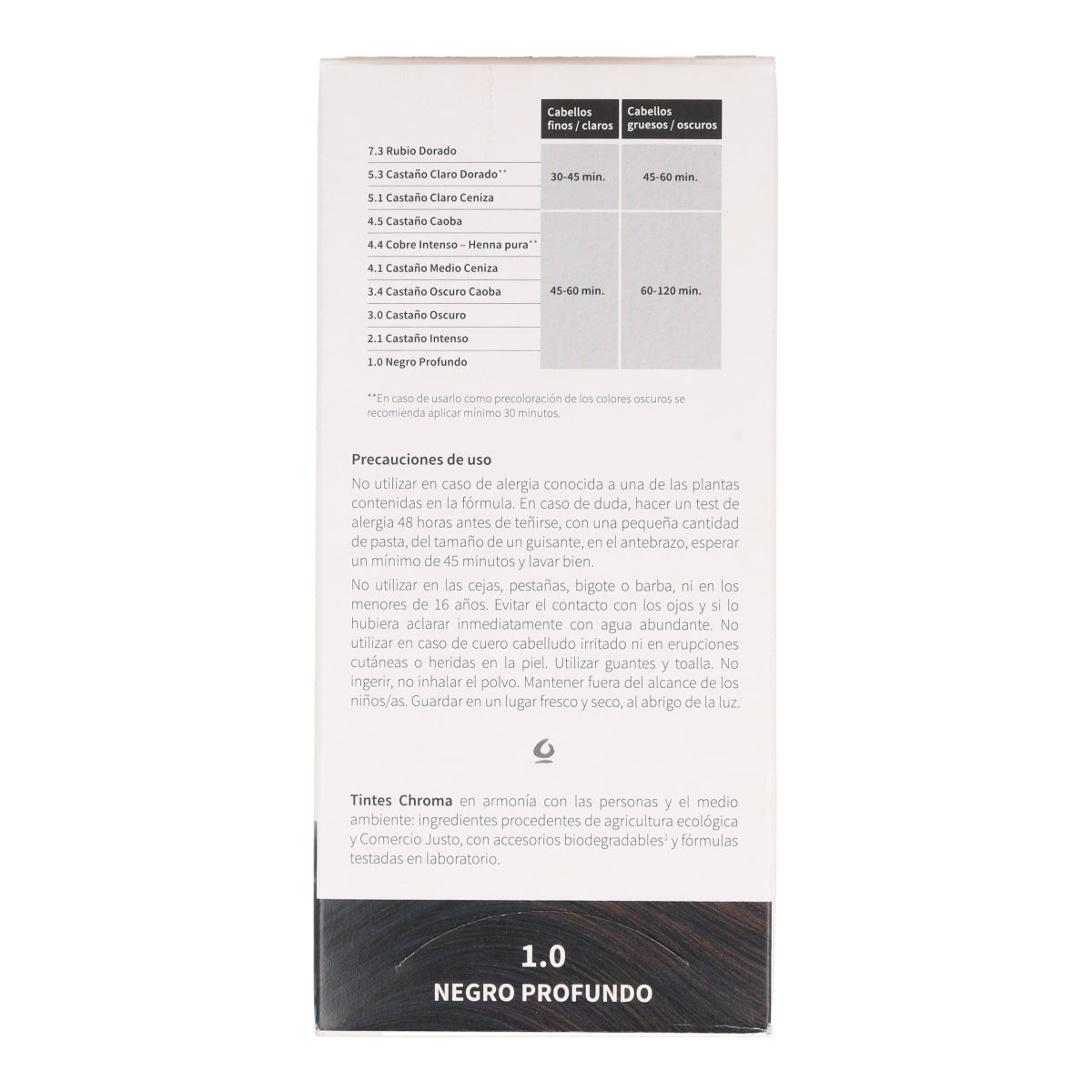 Tinte Chroma BIO Negro Profundo 1.0 100 g