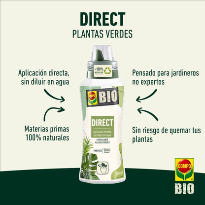 Bio fertilizante direct plantas verdes Compo 500 ml