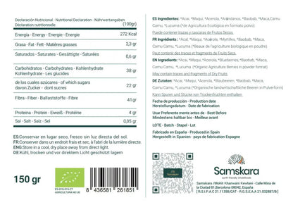 Superfrutos Rojos En Polvo Bio - 150g | Fruta Deshidratada Ecológica, Snack Vegano Natural Sin Azúcares Añadidos_2