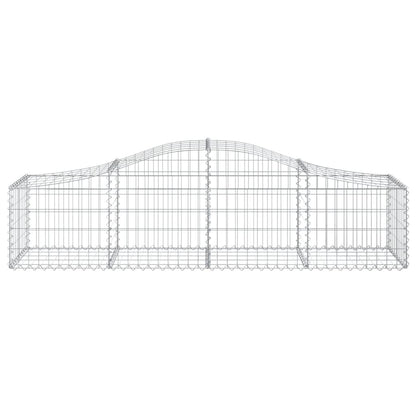 Cestas De Gaviones 18 Uds Forma De Arco Hierro 200x50x40/60 Cm_3
