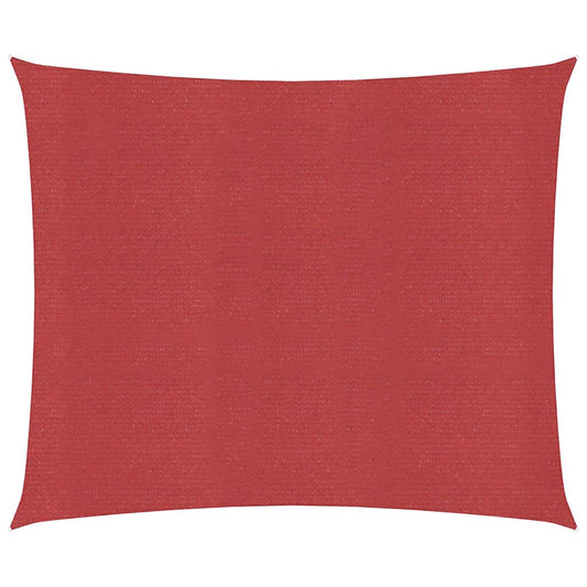 Vidaxl Toldo De Vela Rojo Hdpe 160 G/m² 4,5x4,5 M_0