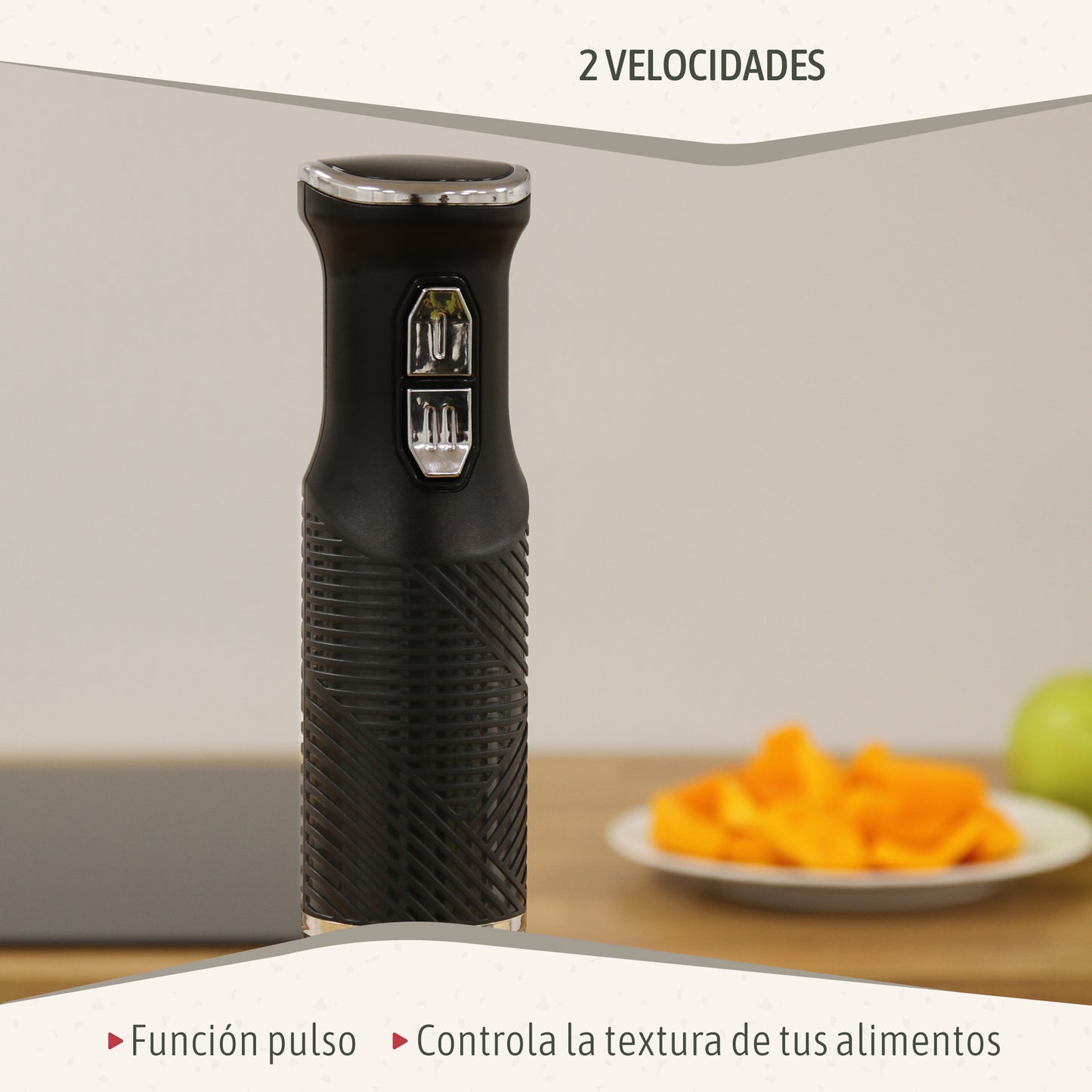 Briebe Elegance Set Batidora De Mano 2 Velocidades + Batidora Varillas Eléctrica 5 Velocidades + Turbo, Skt1187blk_5
